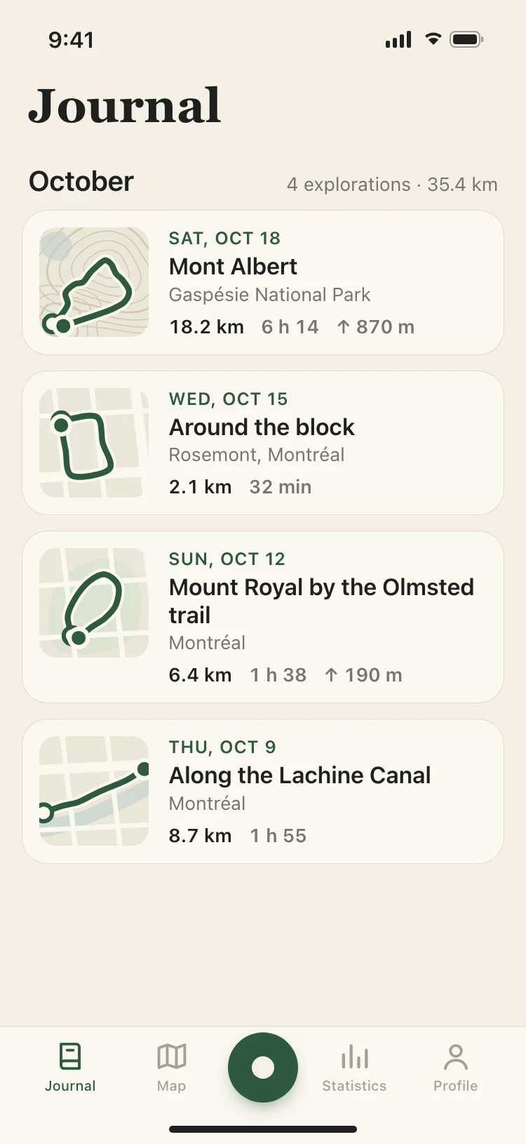The journal: this month’s explorations, each with its map