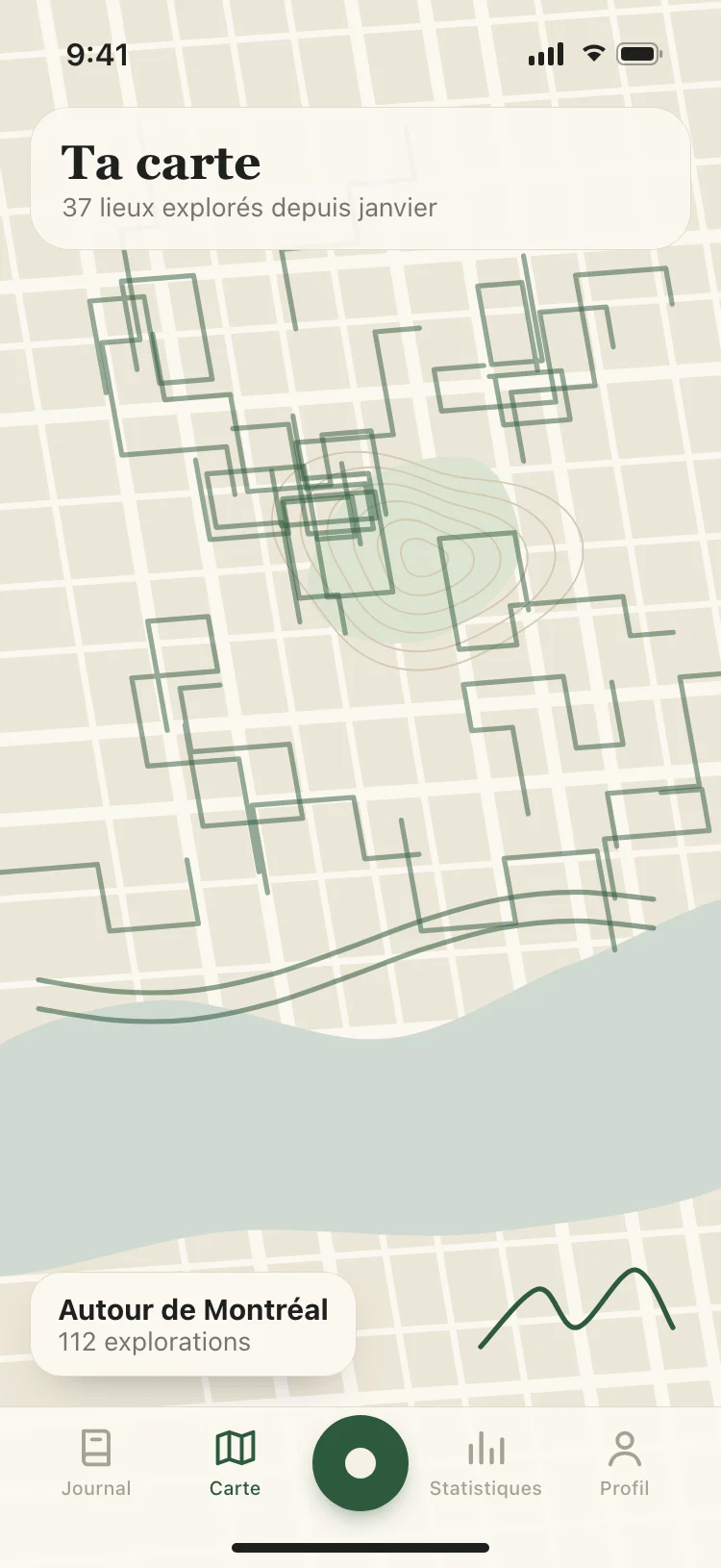 Ta carte : tous les parcours marchés autour de Montréal